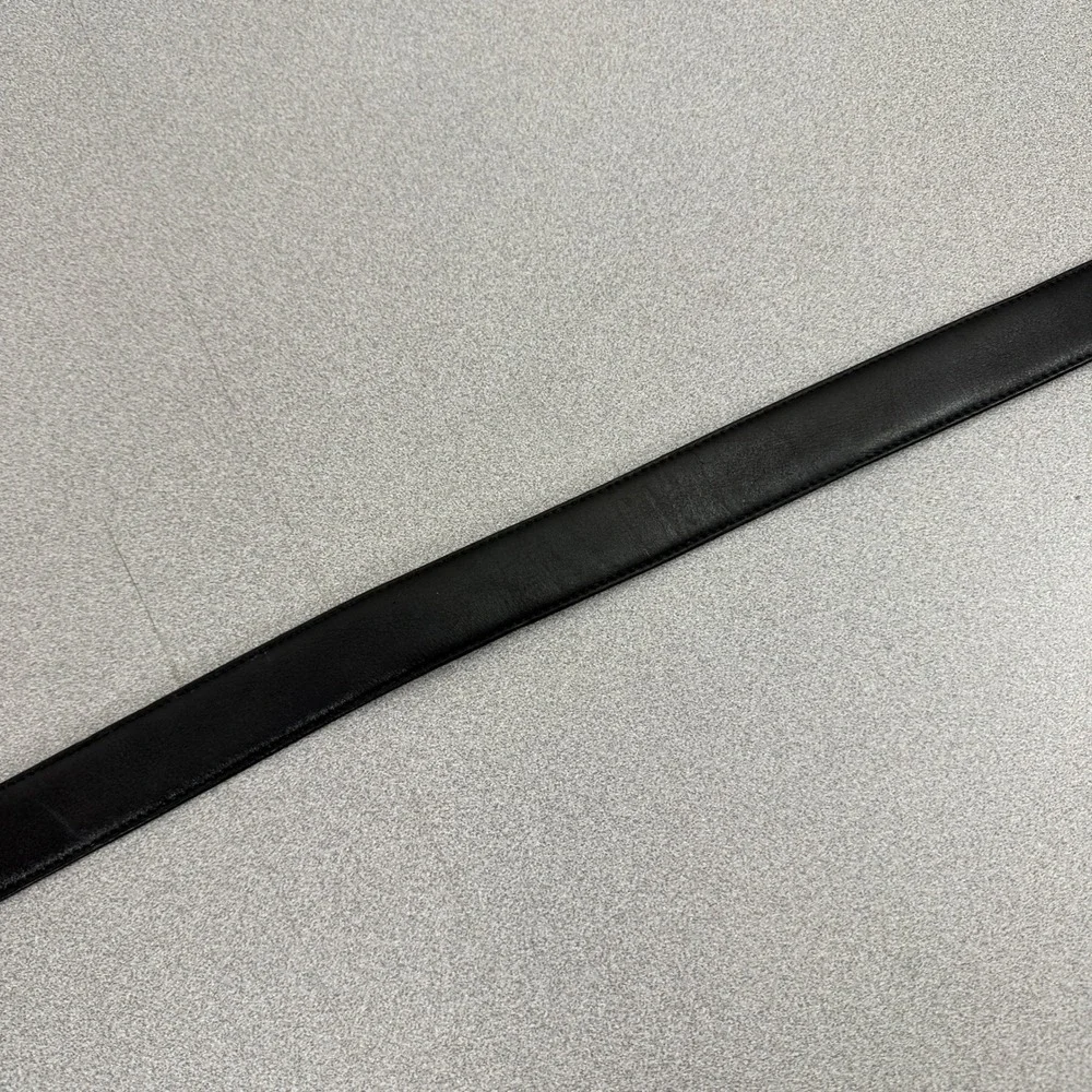 Nordstrom Belt Mens 36 Black Leather Handcrafted in USA Dress Casual Classic